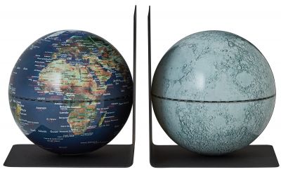 Bookglobe Earth Moon Bookends set of 2 Emform SINGLE PIECES